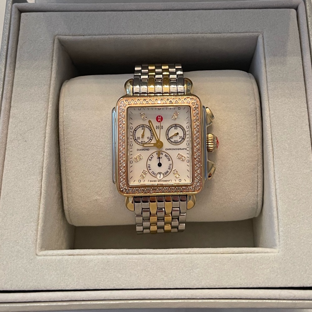 MICHELE DECO XL DIAMOND WATCH